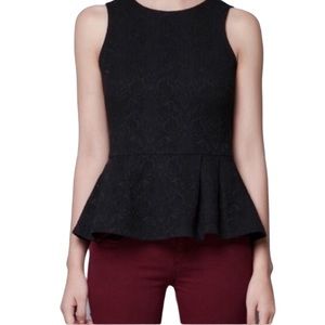 Zara Trafaluc Peplum Top